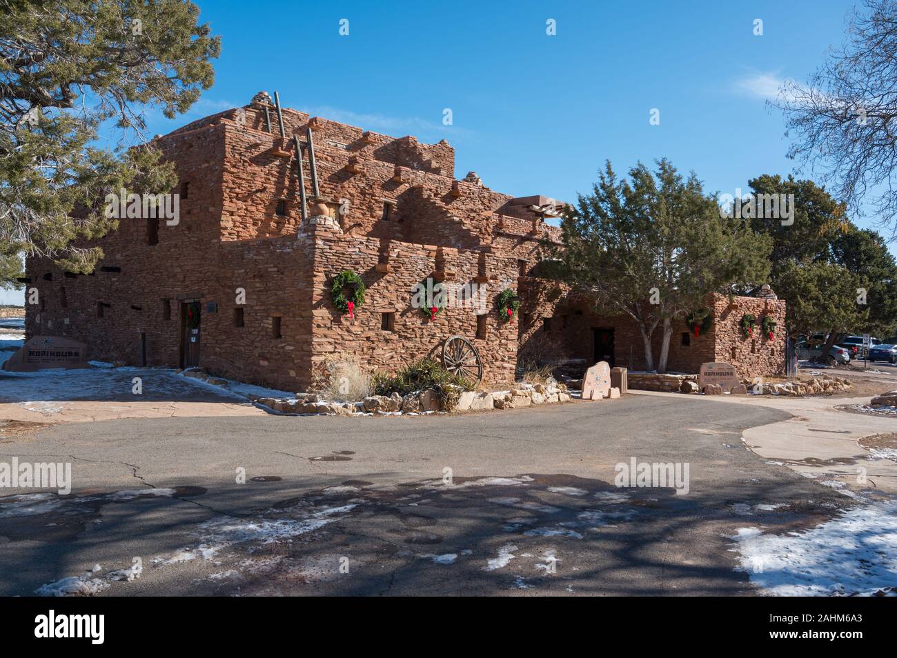 Hopi House - negozio per Native American arti e mestieri nel Grand Canyon Foto Stock