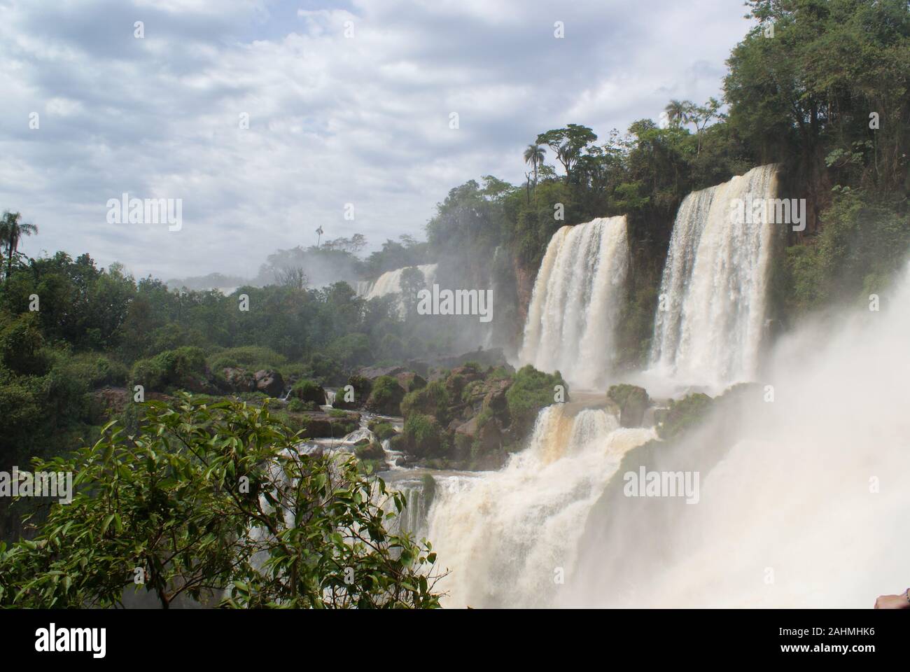 Cascate di Iguacu in Brasile Foto Stock