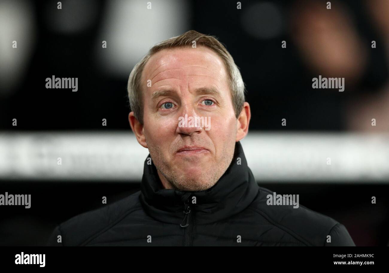 Charlton Athletic manager Lee Bowyer Foto Stock