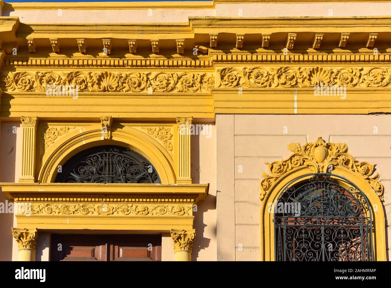 Era Coloniale mansion , il centro di Merida, Messico Foto Stock