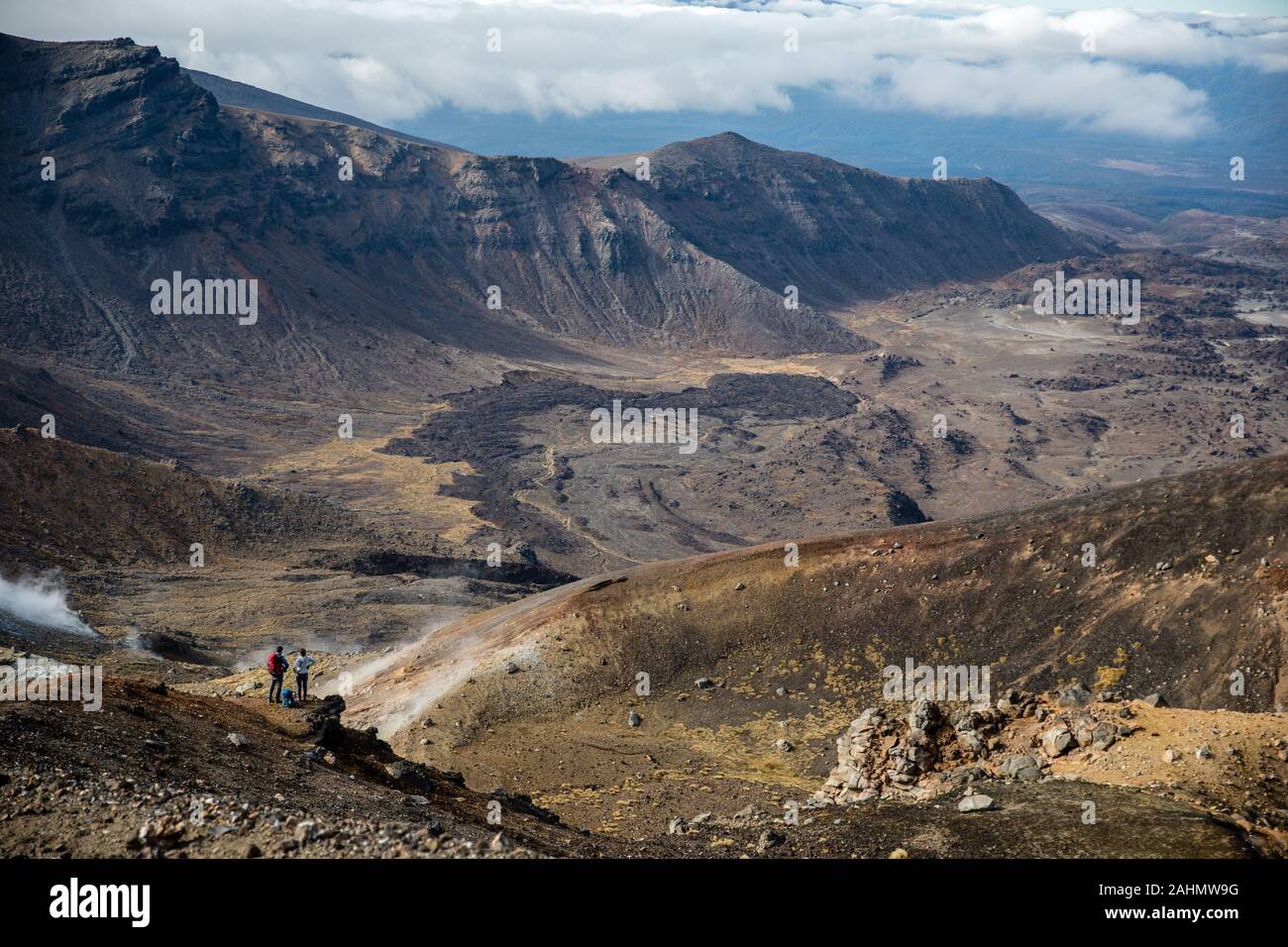 Lost in Tongariro Foto Stock