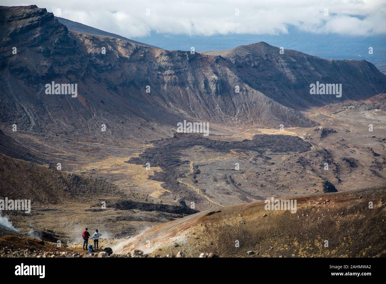 Lost in Tongariro Foto Stock