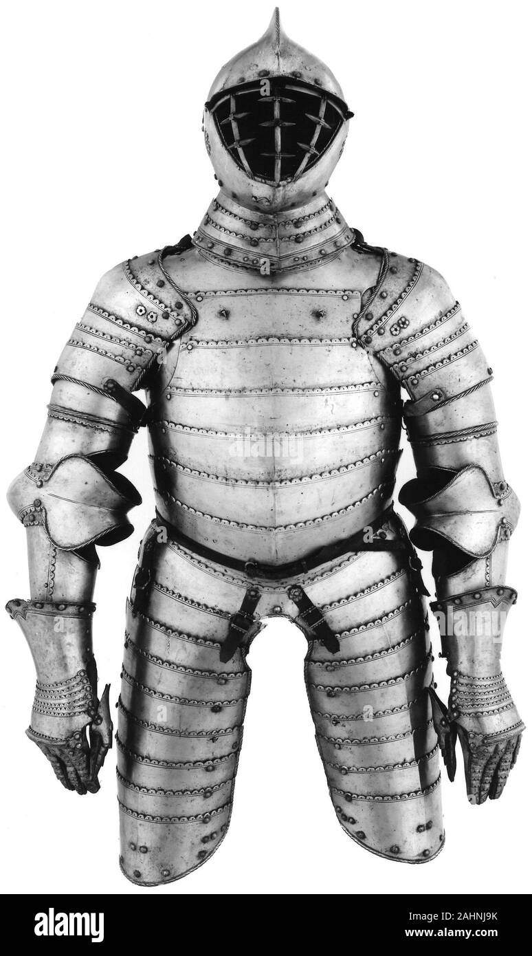 Workshop di Michel Witz, il giovane. Campo Three-Quarter Armor di anime di costruzione. 1550-1570. Innsbruck. Acciaio e pelle Foto Stock Workshop di Michel Witz, il giovane. Campo Three-Quarter Armor di anime di costruzione. 1550-1570. Innsbruck. Acciaio e pelle Foto Stock