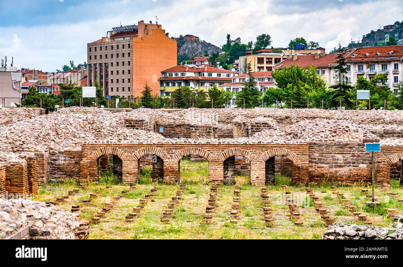 Le Terme romane di Ankara in Turchia Foto Stock