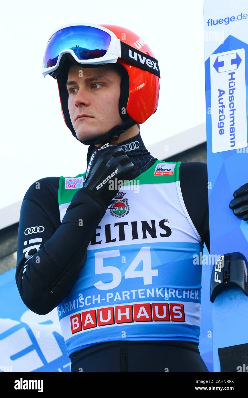 Garmisch Partenkirchen, Germania. 31 Dic, 2019. Garmisch-Partenkirchen, Germania dicembre 31, 2019: 68a quattro colli - torneo di qualificazione - Garmisch-Partenkirchen LEYHE Stephan (GER), azione/singola immagine/| utilizzo del credito in tutto il mondo: dpa/Alamy Live News Foto Stock