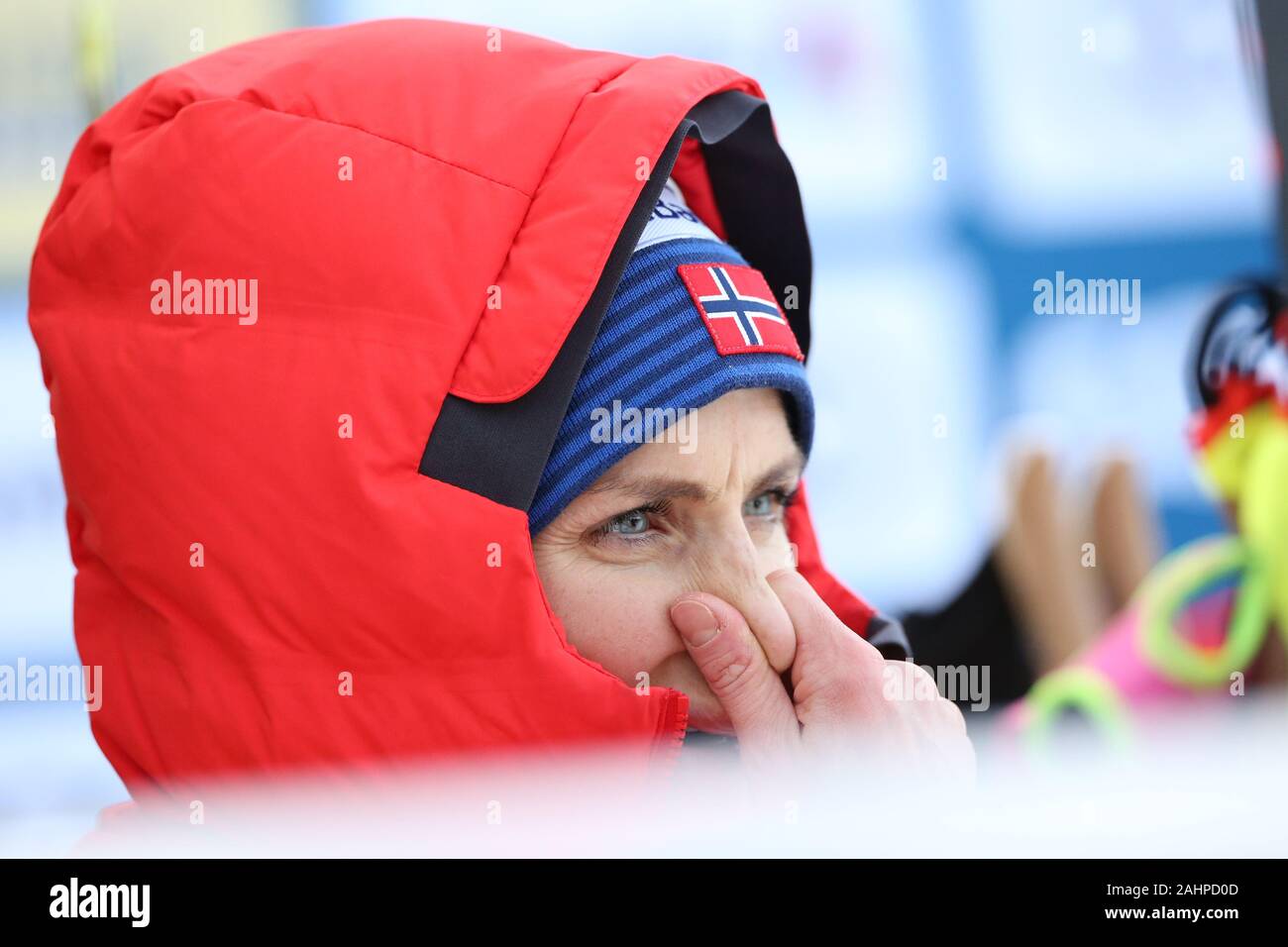 Therese Johaug (NOR) durante le donne 15 km di inizio intervallo libero della FIS Tour de Ski - Cross Country Ski World Cup 2019-20 su dicembre 31, 2019 di Dobbiaco Dobbiaco, Italia. Foto: Pierre Teyssot/Espa-Images Foto Stock