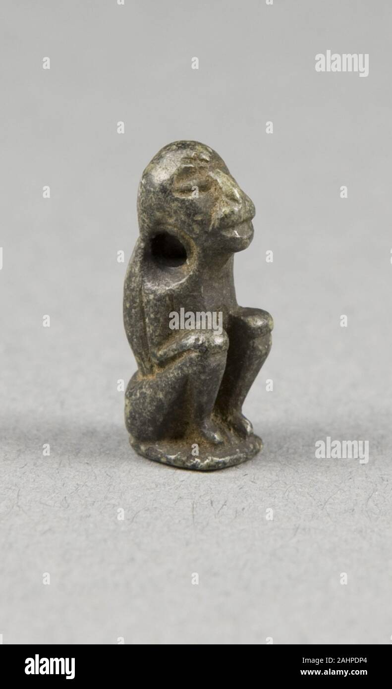Antica egiziana. Amulet della posizione da seduto Ape. 1700 BC. L'Egitto. In steatite Foto Stock