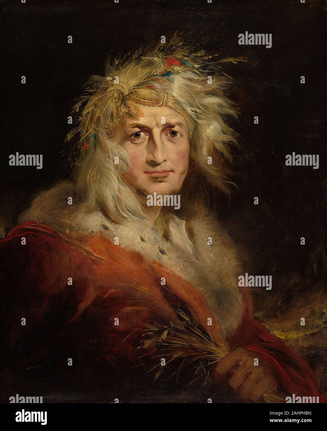 Richard Westall. David Garrick come Re Lear. 1810-1820. Regno Unito. Olio su tela Foto Stock