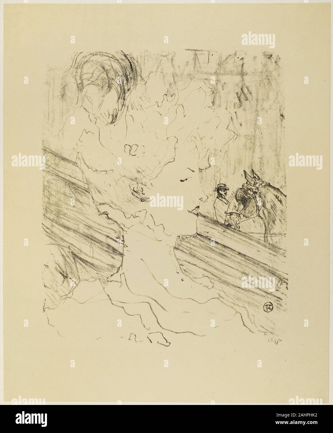 Henri de Toulouse-Lautrec. Emilienne d'Alençon, da Treize litografie. 1898. La Francia. Litografia di crema su carta intessuta Foto Stock