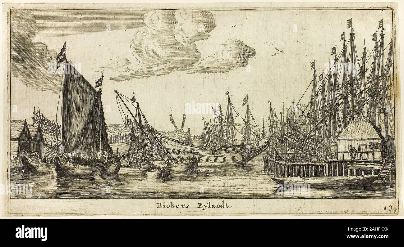 Reinier Zeeman (Reinier Nooms). Bickers isola. 1643-1668. Holland. Attacco in nero su crema di latte di cui la carta Foto Stock