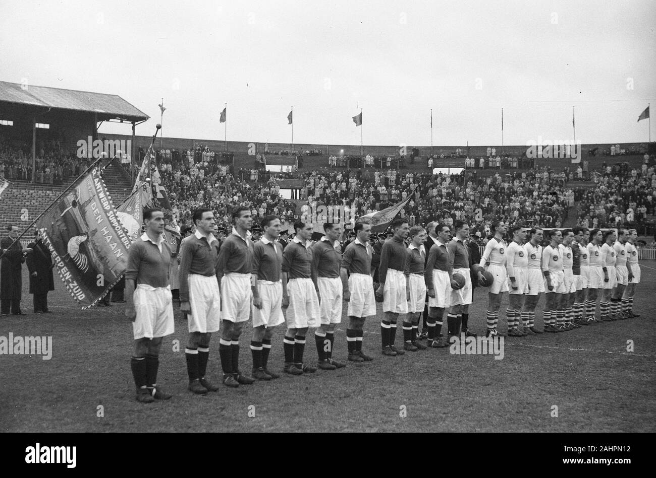 Entrambe le squadre: Chelsea e Anversa team Data Novembre 9, 1947 Location Chelsea Foto Stock
