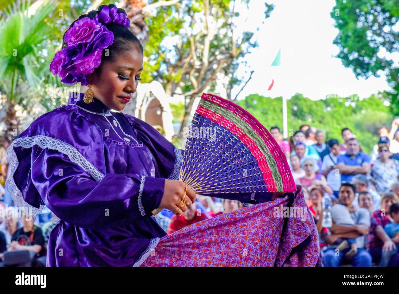 Ballerini Folk, Merida, Messico Foto Stock
