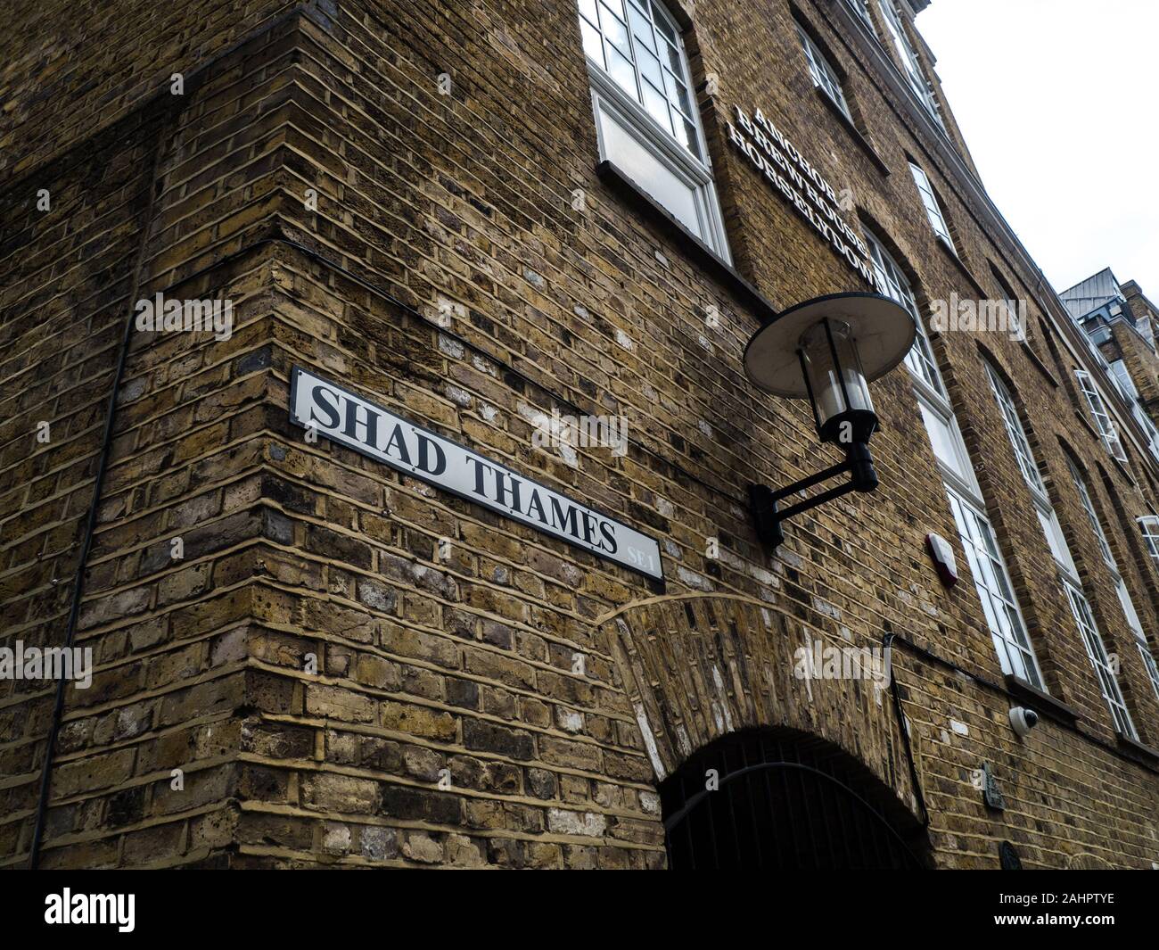 Nomi di strada a Londra (Shad Thames), Regno Unito Foto Stock