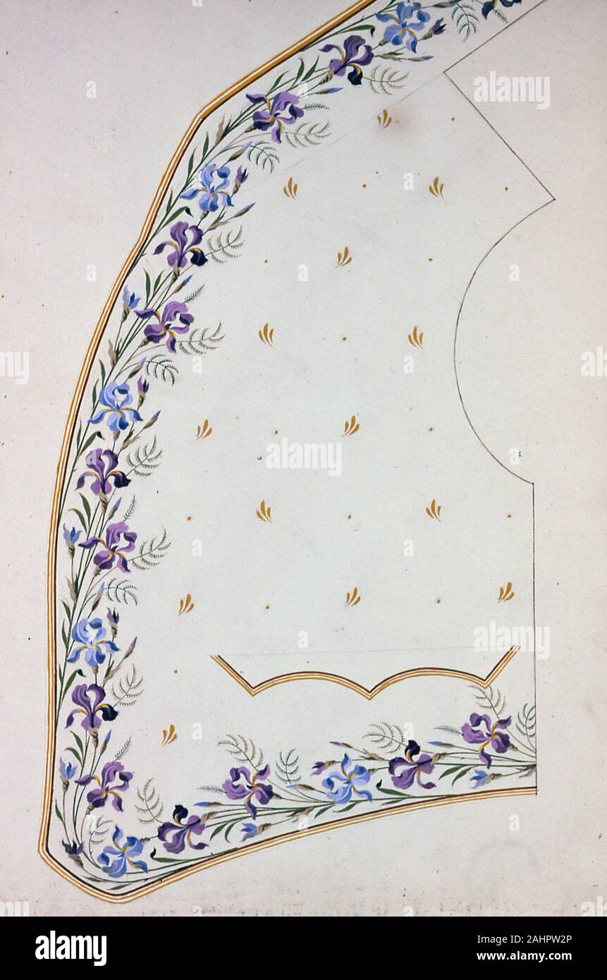 Gilet Design. 1830-1849. In Inghilterra. La carta Foto Stock