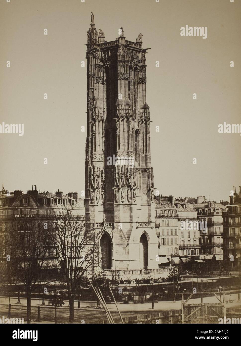 Sconosciuto. Tour di San Jacques, Parigi. 1860-1869. Parigi. Albume stampare Foto Stock