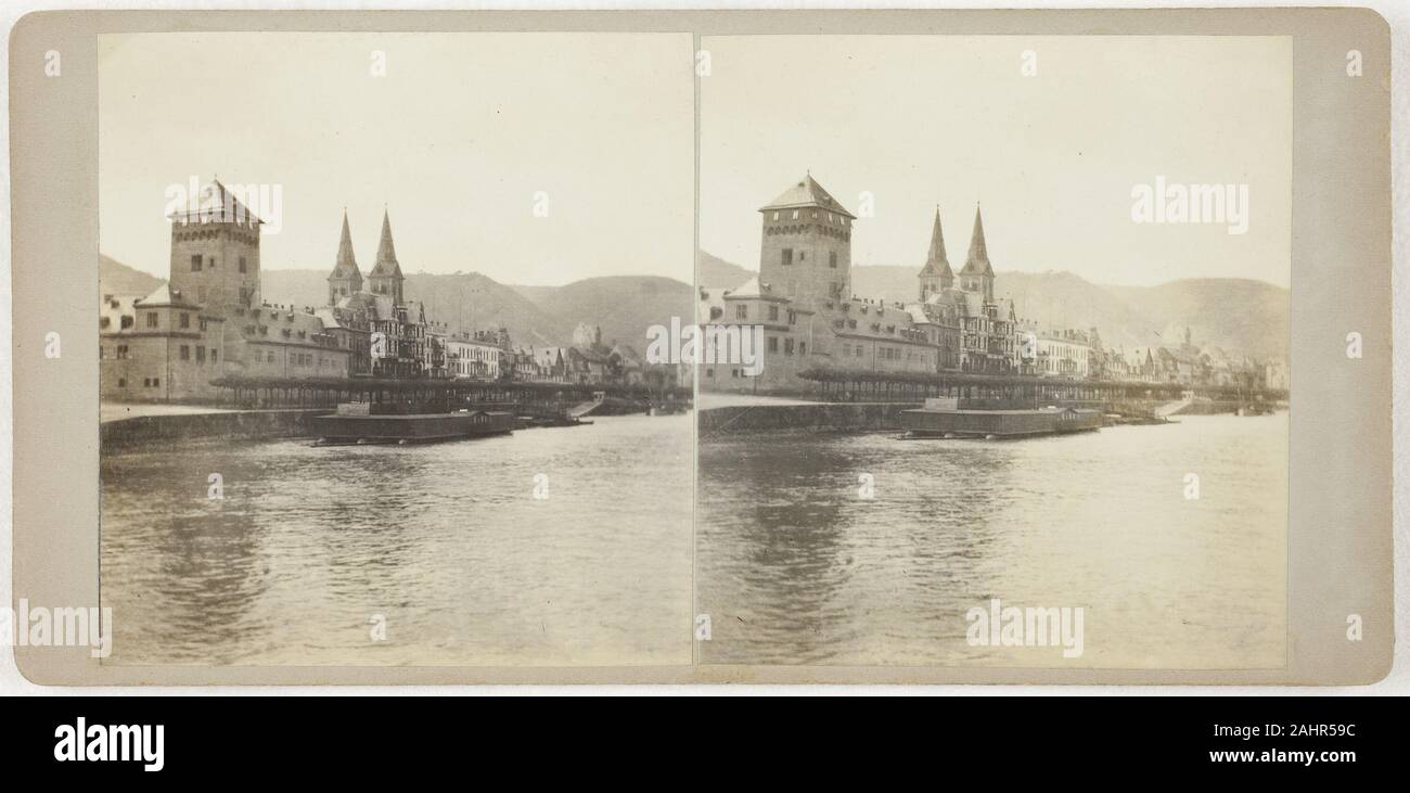 Artista sconosciuto. Untitled (Boppard). 1860-1869. Renania Palatinato. Albume print, stereo Foto Stock