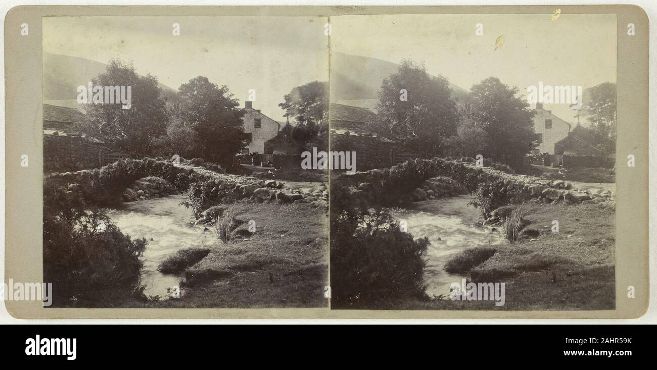 Artista sconosciuto. Untitled (Wasdale). 1860-1869. Cumbria. Albume print, stereo Foto Stock