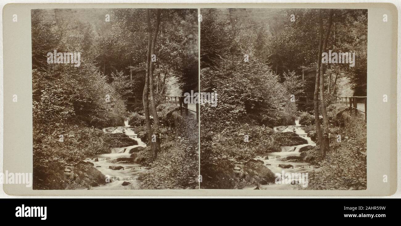 Artista sconosciuto. Untitled (Schweizerlat, San Goarshausen). 1860-1869. Germania. Albume print, stereo Foto Stock