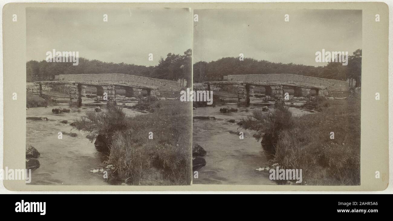 Artista sconosciuto. Untitled (Pass ponte). 1860-1869. Albume print, stereo Foto Stock