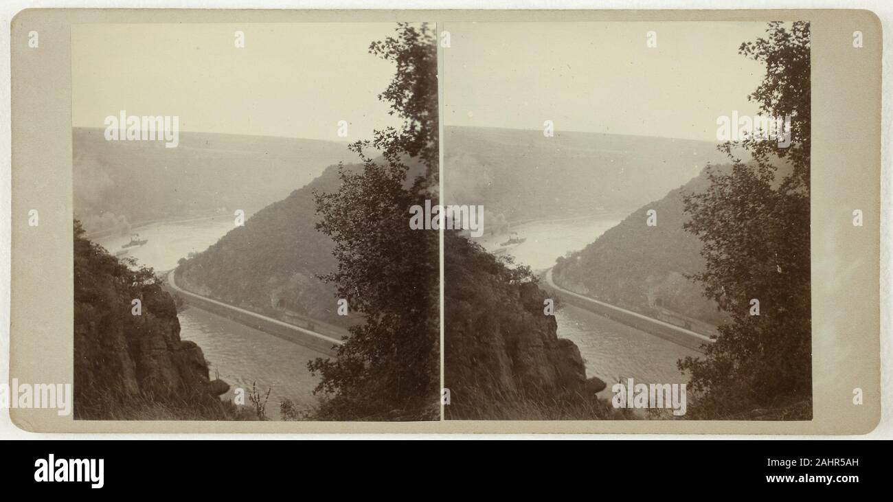 Artista sconosciuto. Untitled (dall'Lorelei). 1860-1869. Reno. Albume print, stereo Foto Stock