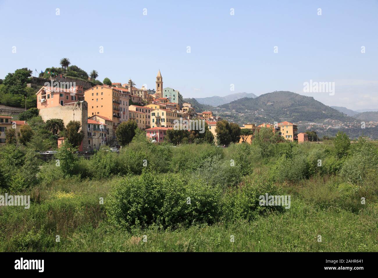 Ventimiglia, medievale Città Vecchia, Liguria, Provincia di Imperia, Italia, Europa Foto Stock