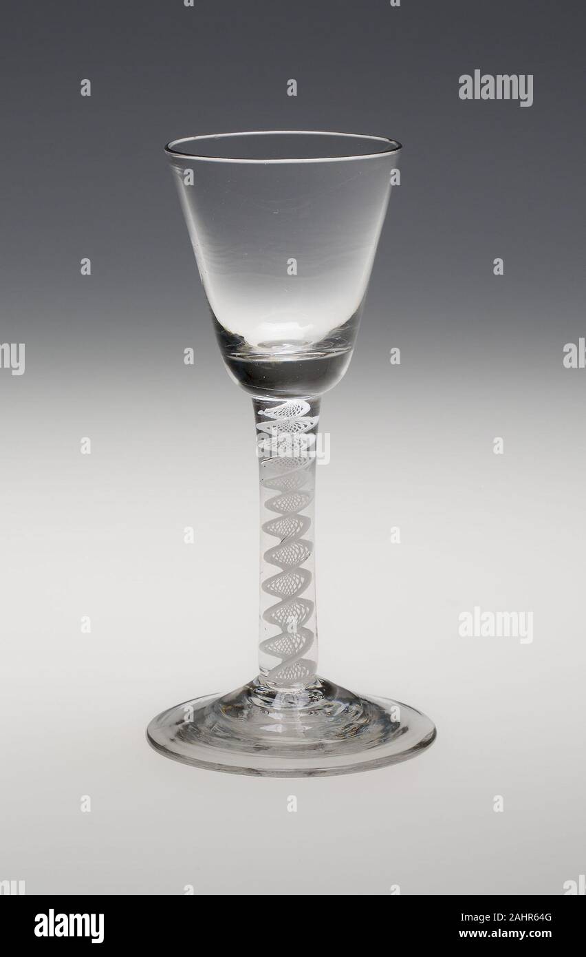 Bicchiere di vino. 1700-1799. In Inghilterra. Il vetro Foto Stock
