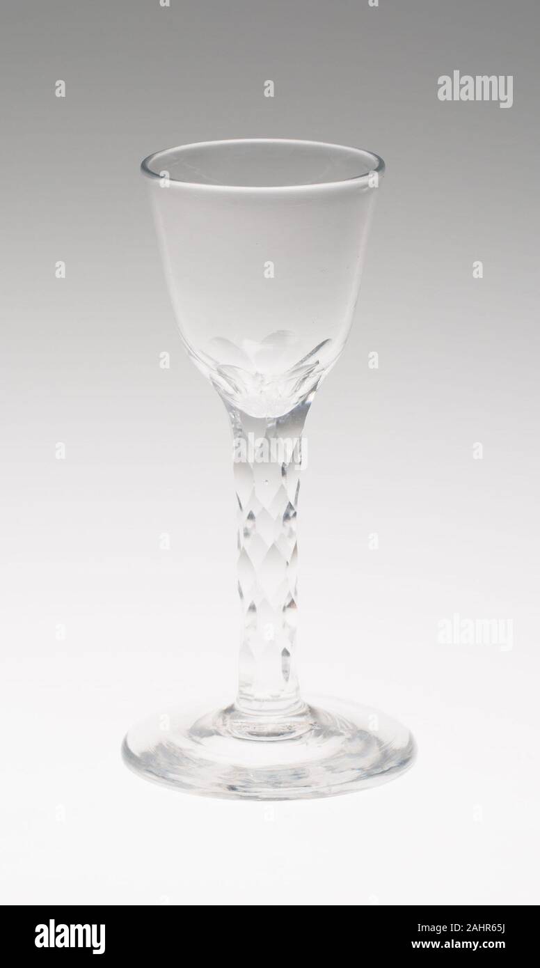 Bicchiere di vino. 1765-1775. In Inghilterra. Il vetro Foto Stock