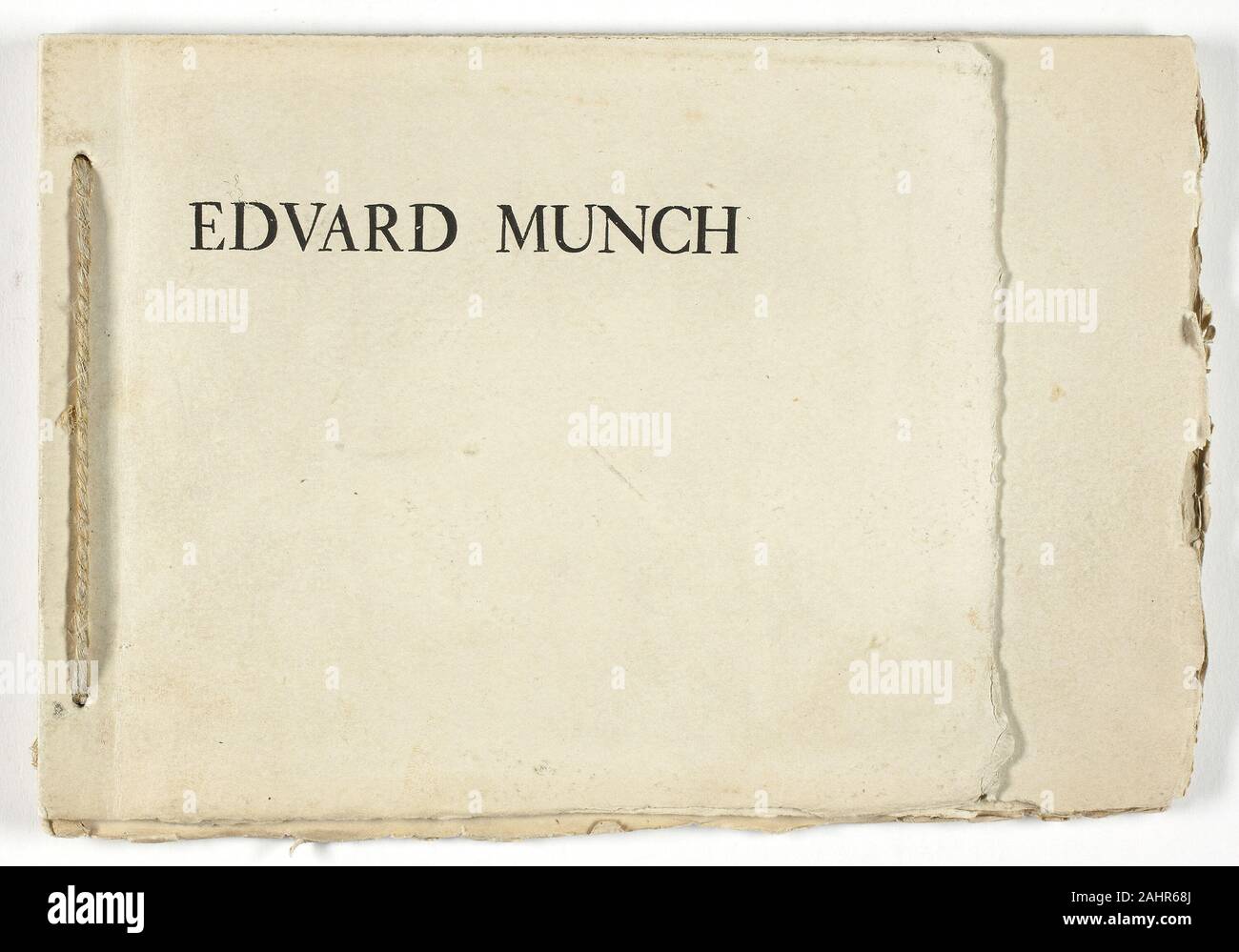Edvard Munch. Testo, dal portafoglio Meier-Graefe. 1895. La Norvegia. Libro  di quattordici fogli di testo