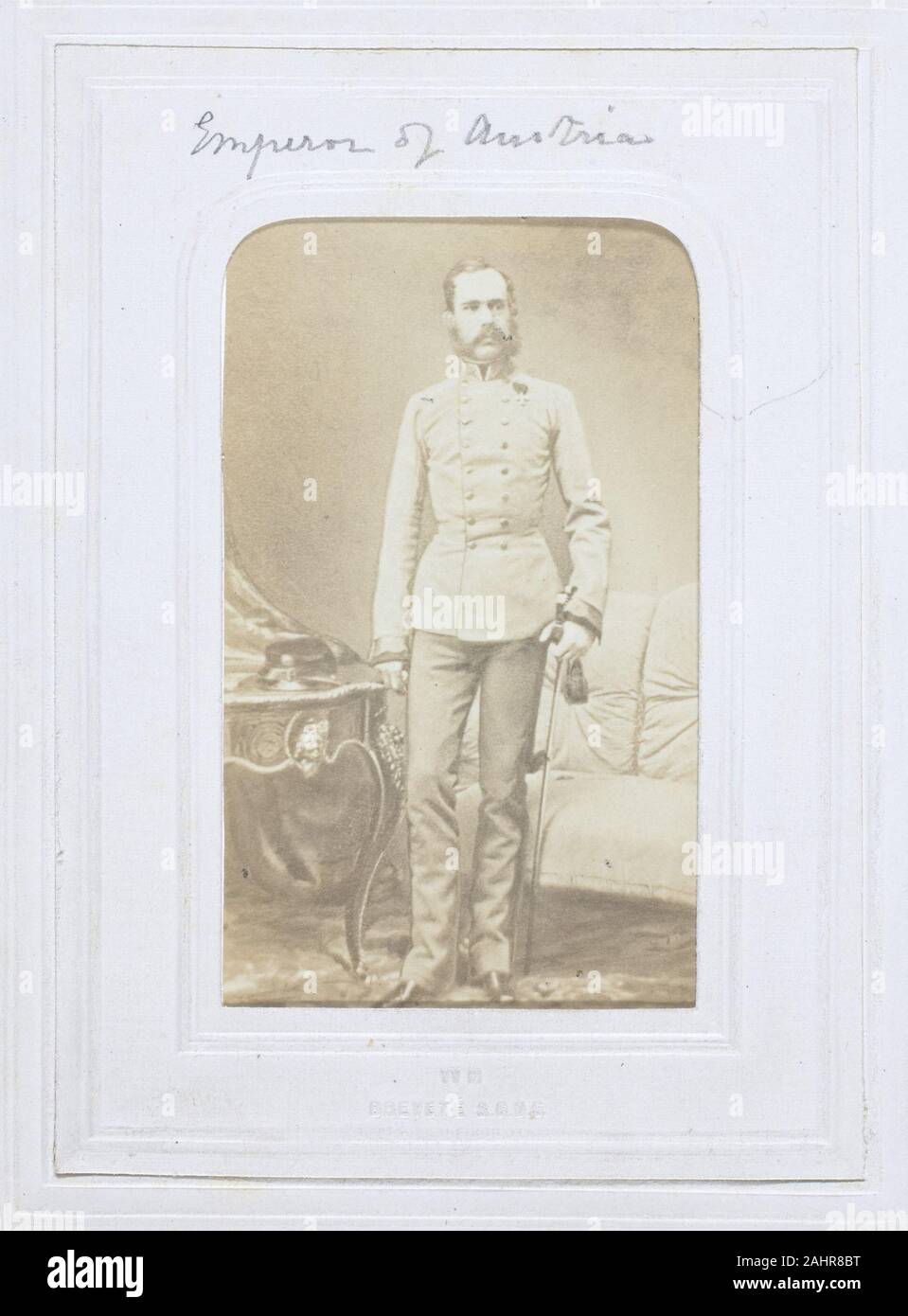 Sconosciuto. L'imperatore d'Austria. 1860-1869. Albume stampare Foto Stock