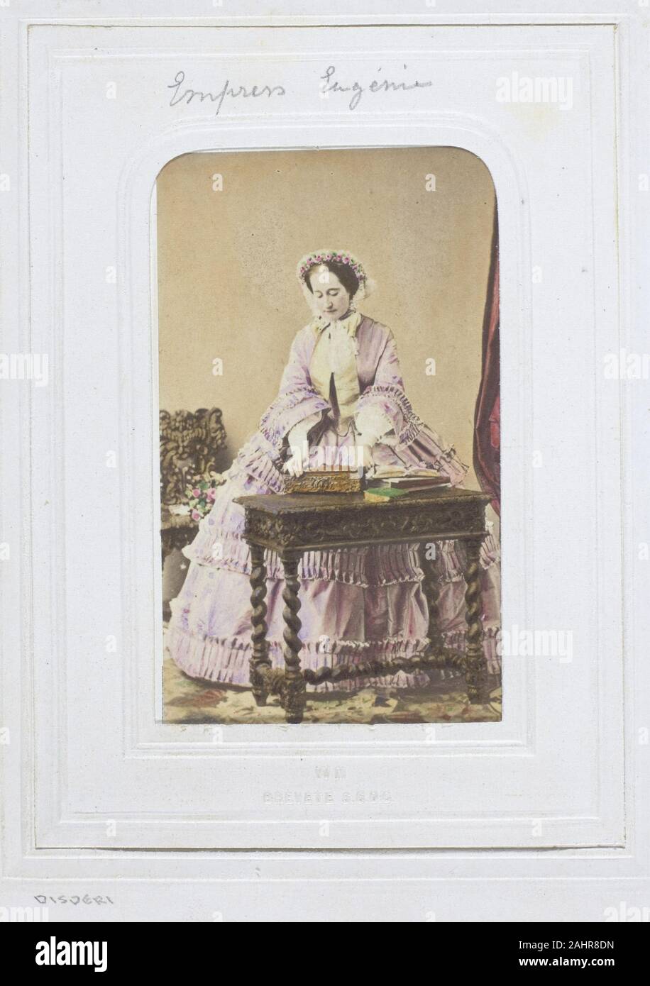 André-Adolphe-Eugène Disdéri. Imperatrice Eugénia. 1860-1869. La Francia. Albume stampare Foto Stock