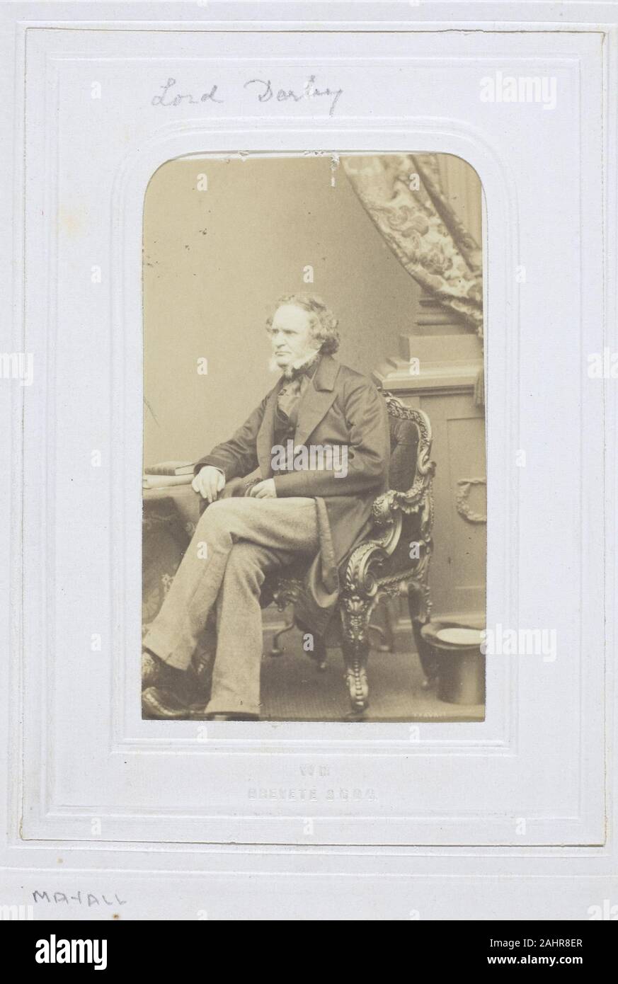 John Jabets Edwin Mayall. Il Conte di Derby. 1860-1869. Stati Uniti. Albume stampare Foto Stock