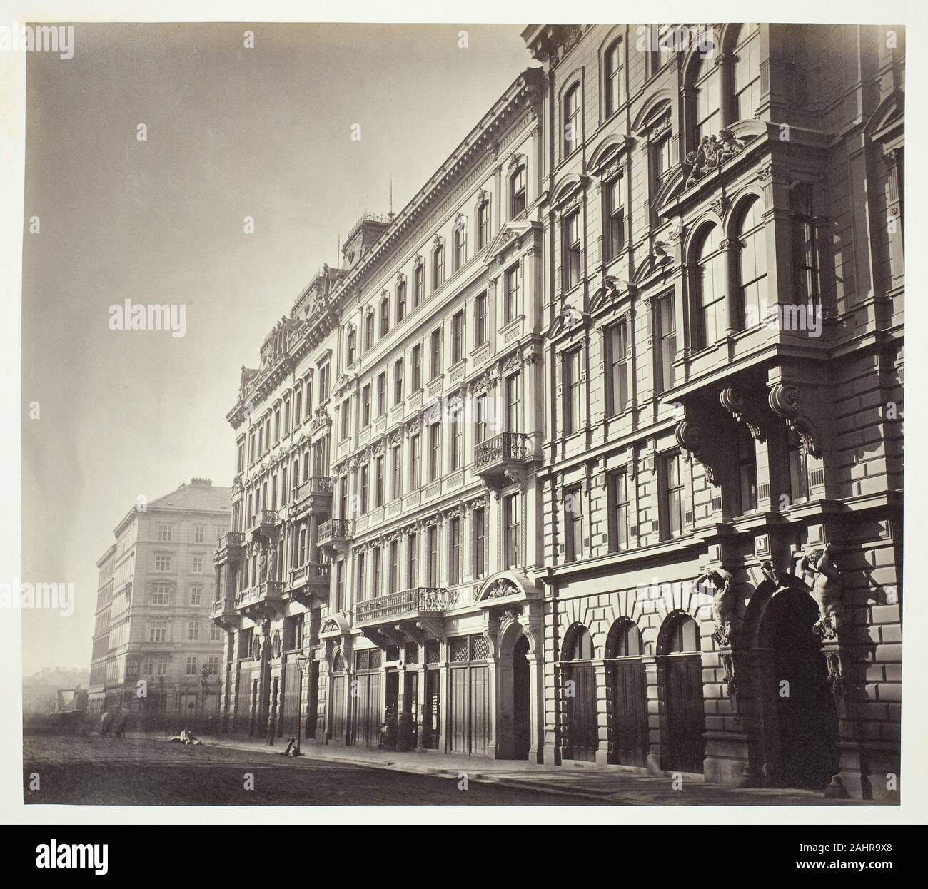 Anonimo. Operngasse n. 6, Zinshaus des Herrn M. Faber. 1860-1869. Austria. Albume stampare Foto Stock