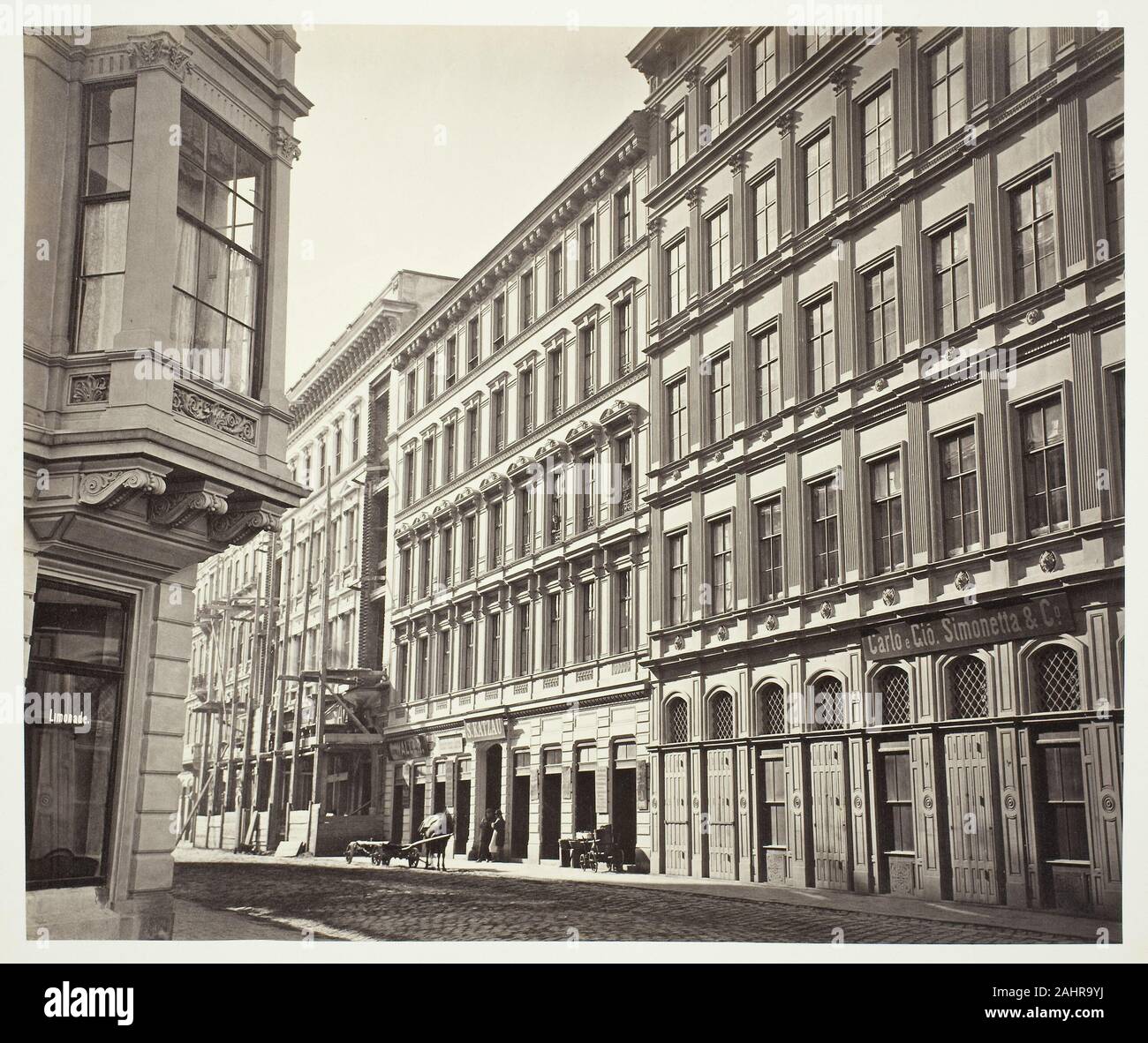 Anonimo. Heinrichsgaβe n. 1, Zinshaus des Herrn A. M. Ruβo. 1860-1869. Austria. Albume stampare Foto Stock