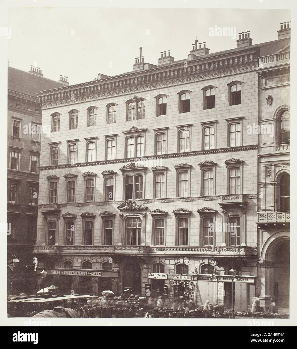 Anonimo. Freyung n. 1, Wohnhaus des Grafen M. Hardegg. 1860-1869. Austria. Albume stampare Foto Stock