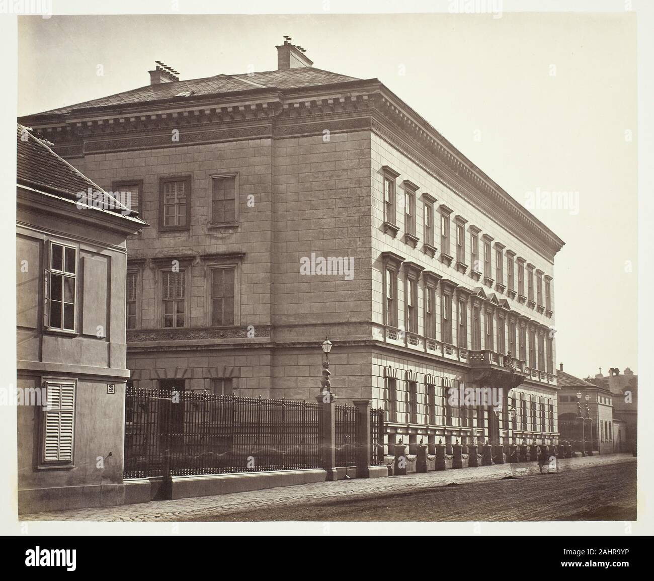 Anonimo. Rennweg n. 23, Palais Senior Durchlaucht des Fürsten Metternich. 1860-1869. Austria. Albume stampare Foto Stock