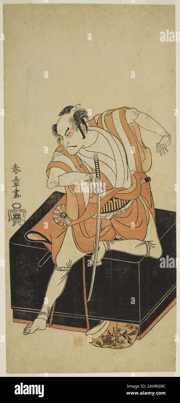 Katsukawa Shunsho. L'attore Nakamura Nakazo I come Izu Jiro non dissimulata come Kemmaku no Sabu nel gioco Edo-zakura Omokage sono eseguite presso il Teatro Nakamura nel quinto mese, 1769. 1764-1774. Il Giappone. Colore stampa woodblock; hosoban Foto Stock Katsukawa Shunsho. L'attore Nakamura Nakazo I come Izu Jiro non dissimulata come Kemmaku no Sabu nel gioco Edo-zakura Omokage sono eseguite presso il Teatro Nakamura nel quinto mese, 1769. 1764-1774. Il Giappone. Colore stampa woodblock; hosoban Foto Stock