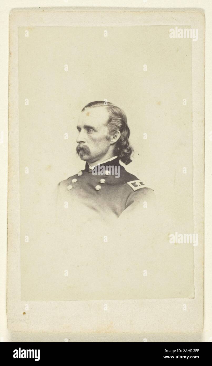 Brady nazionale del ritratto fotografico gallerie. Generale George Armstrong Custer. 1860-1876. Stati Uniti. Albume stampa (carte-de-visite) Foto Stock