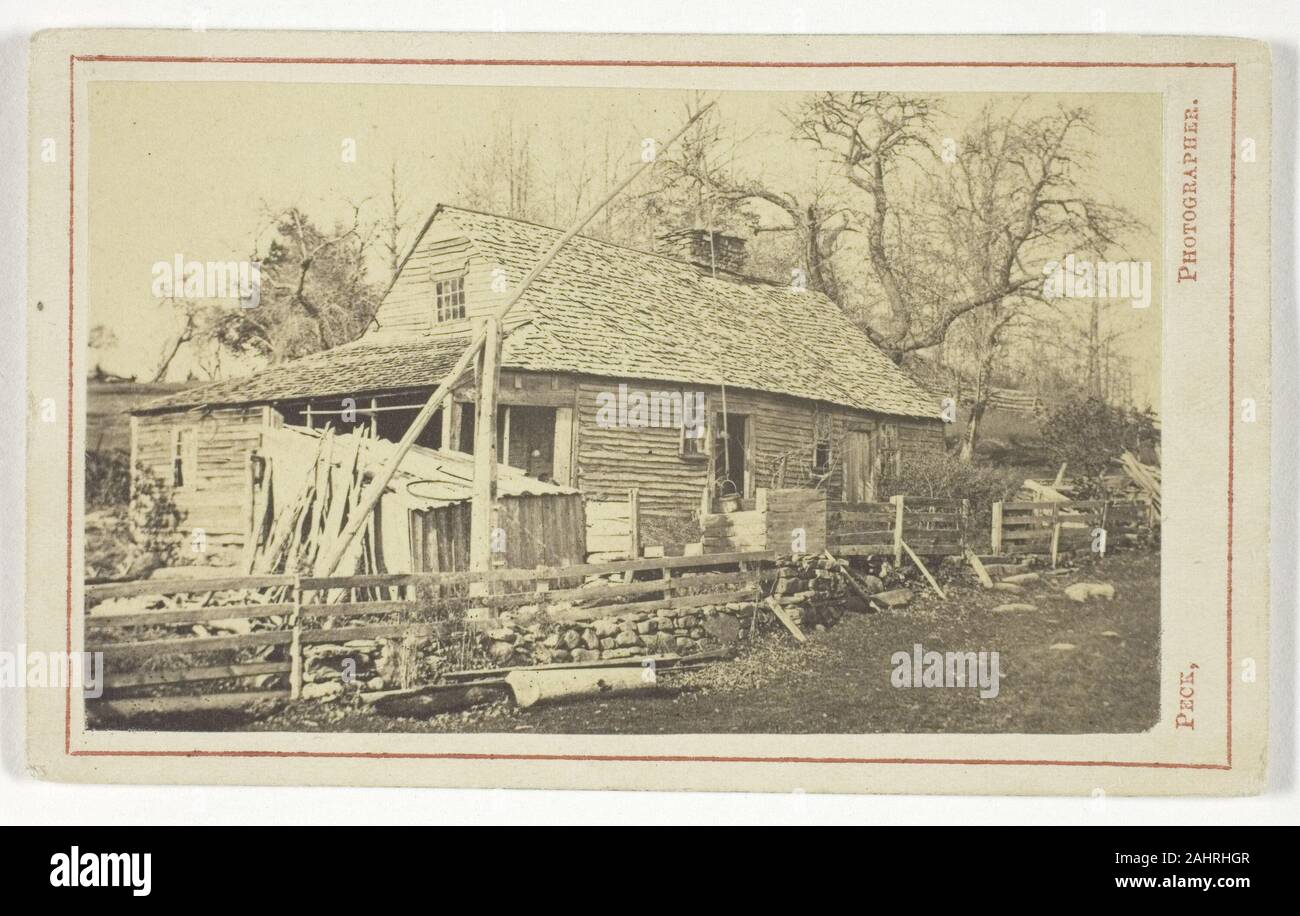 Henry S. Peck. Untitled (cabina con ben). 1860-1869. Stati Uniti. Albume stampare Foto Stock