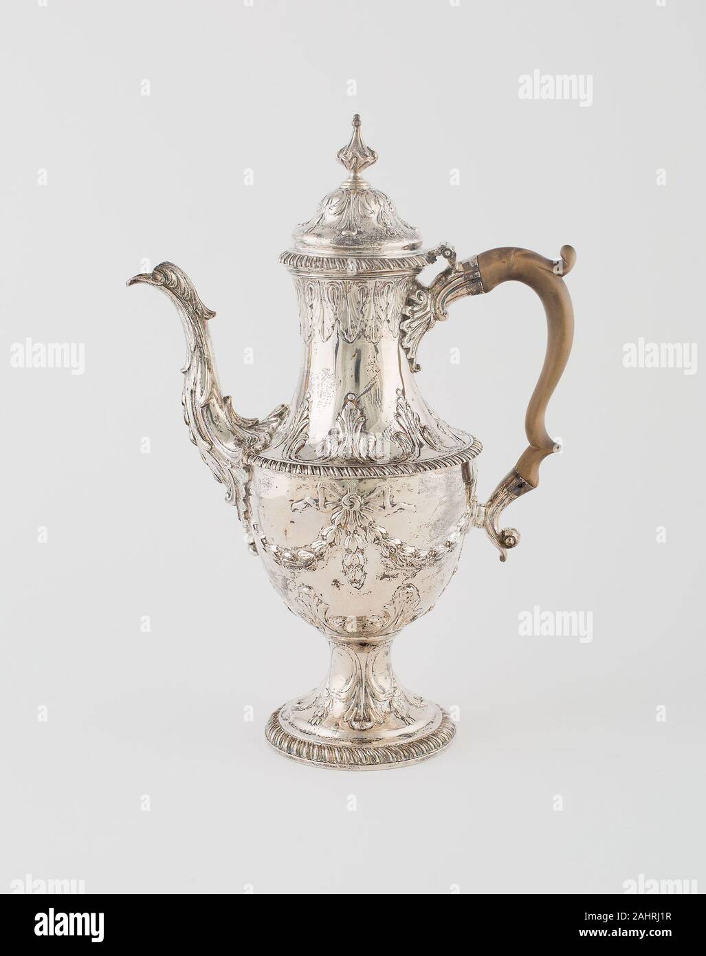 Francesco Crump. Pot del caffè. 1771-1772. Londra. Argento Foto Stock