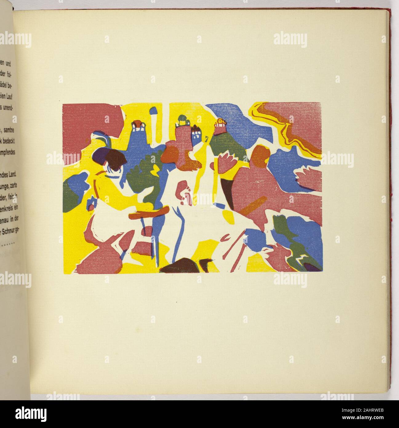 Vasily Kandinsky. Klänge. 1913. La Francia. Prenota con cinquantasei xilografie, quarantaquattro in nero e dodici in colore crema su cui la carta Foto Stock