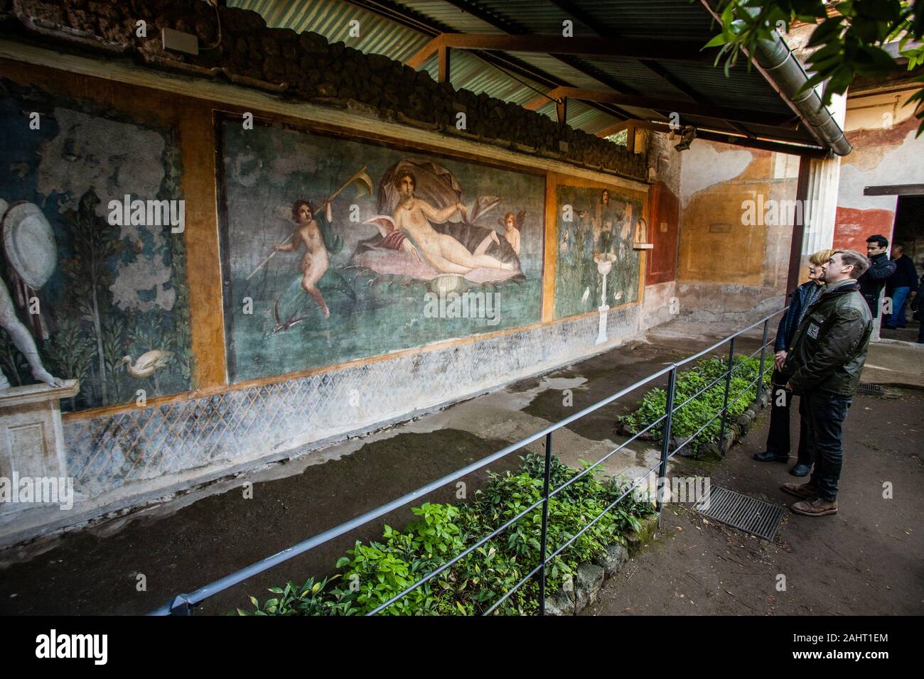 La Casa della Venere in conchiglia, Casa di Venere nel guscio, Pompei, Italia Foto Stock