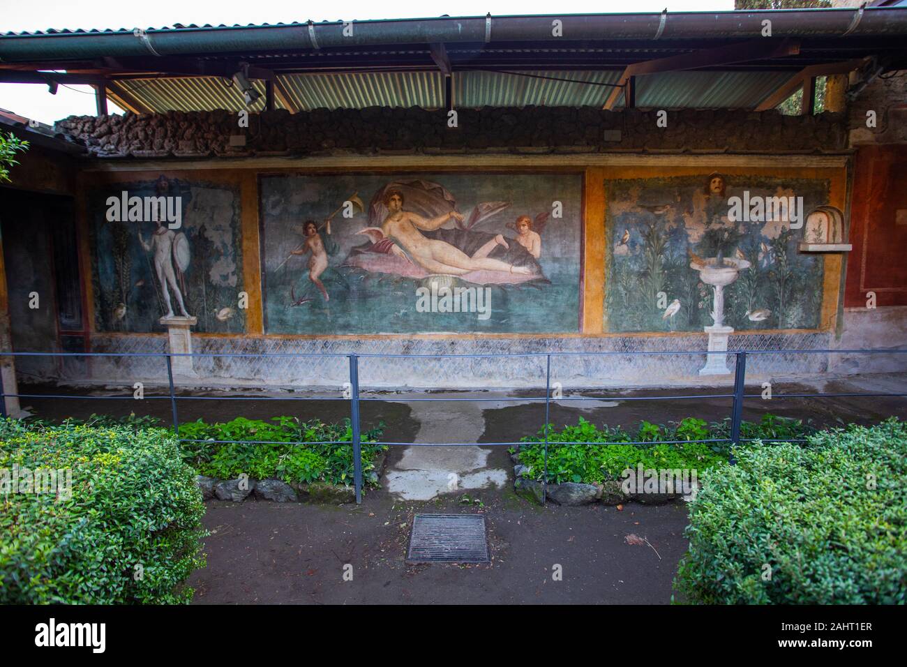 La Casa della Venere in conchiglia, Casa di Venere nel guscio, Pompei, Italia Foto Stock