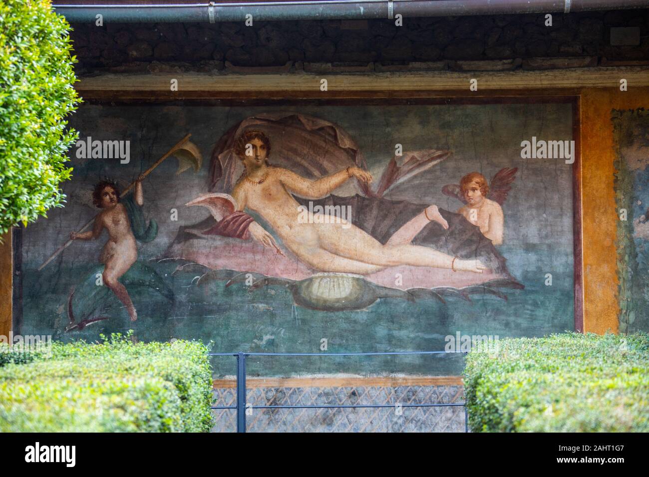 La Casa della Venere in conchiglia, Casa di Venere nel guscio, Pompei, Italia Foto Stock