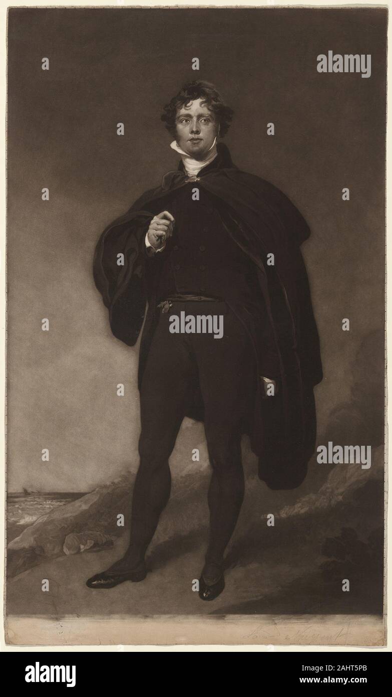 William Ward. George, Signore Nugent. 1822-1823. In Inghilterra. Mezzatinta su carta Foto Stock