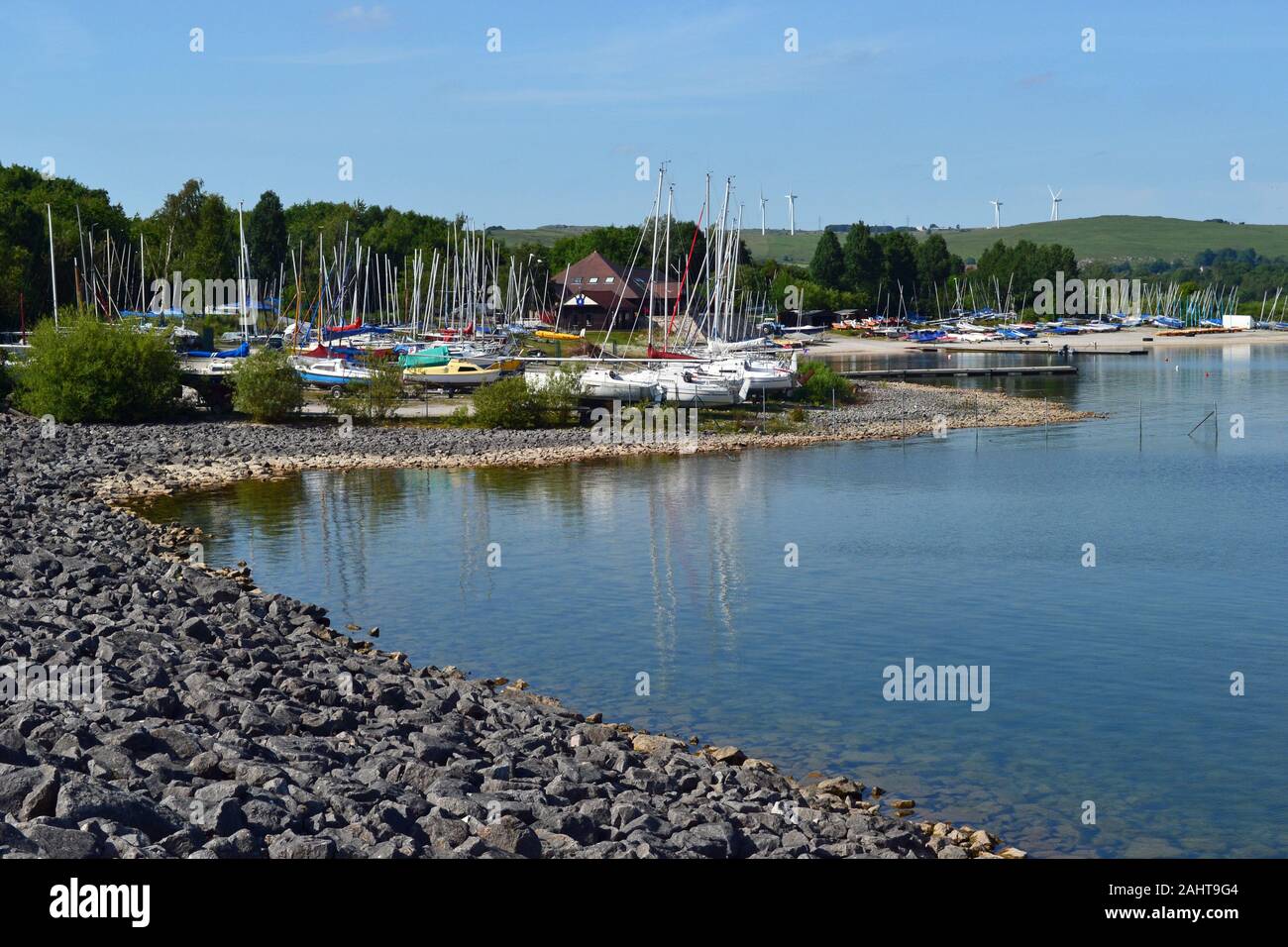 Carsington acqua, Ashbourne, Derbyshire, England, Regno Unito Foto Stock