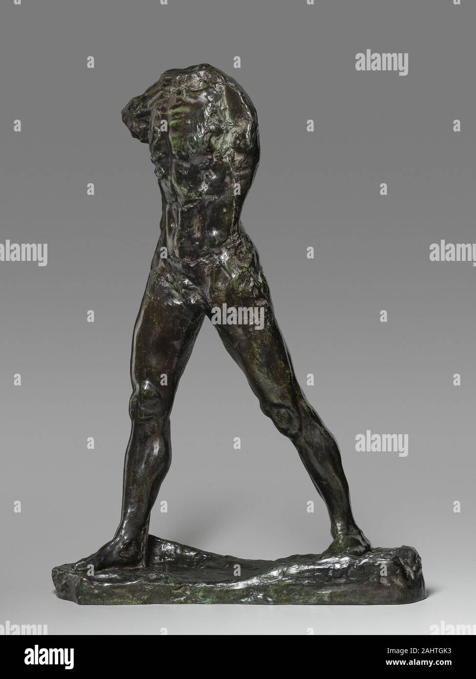 Auguste Rodin. La deambulazione Man. 1895-1905. La Francia. Il bronzo uomo  a piedi originato da uno di Auguste Rodin i primi successi la sua vita-size  San Giovanni Battista predicazione del 1878. Rodin