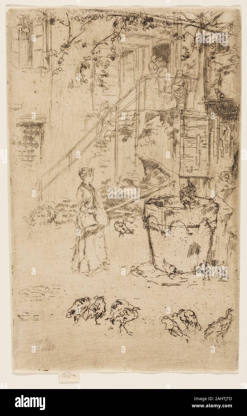 James McNeill Whistler. I tacchini. 1880. Stati Uniti. Incisione e puntasecca con fallo di mordere in marrone scuro inchiostro sulla crema di latte di cui la carta Foto Stock James McNeill Whistler. I tacchini. 1880. Stati Uniti. Incisione e puntasecca con fallo di mordere in marrone scuro inchiostro sulla crema di latte di cui la carta Foto Stock