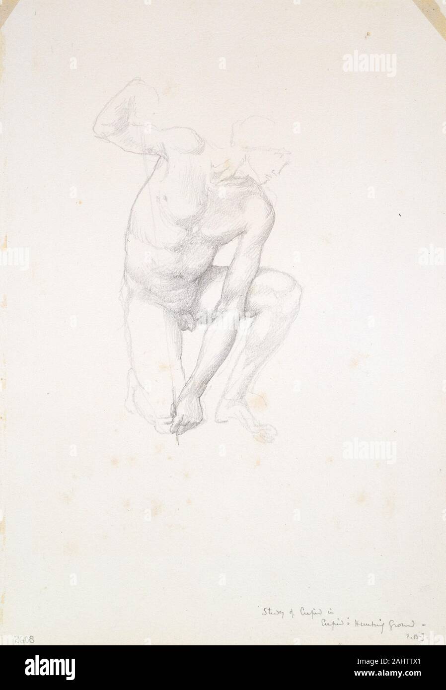 Sir Edward Burne-Jones. Studio per Cupido. 1863-1877. In Inghilterra. Grafite su avorio carta intessuta Foto Stock