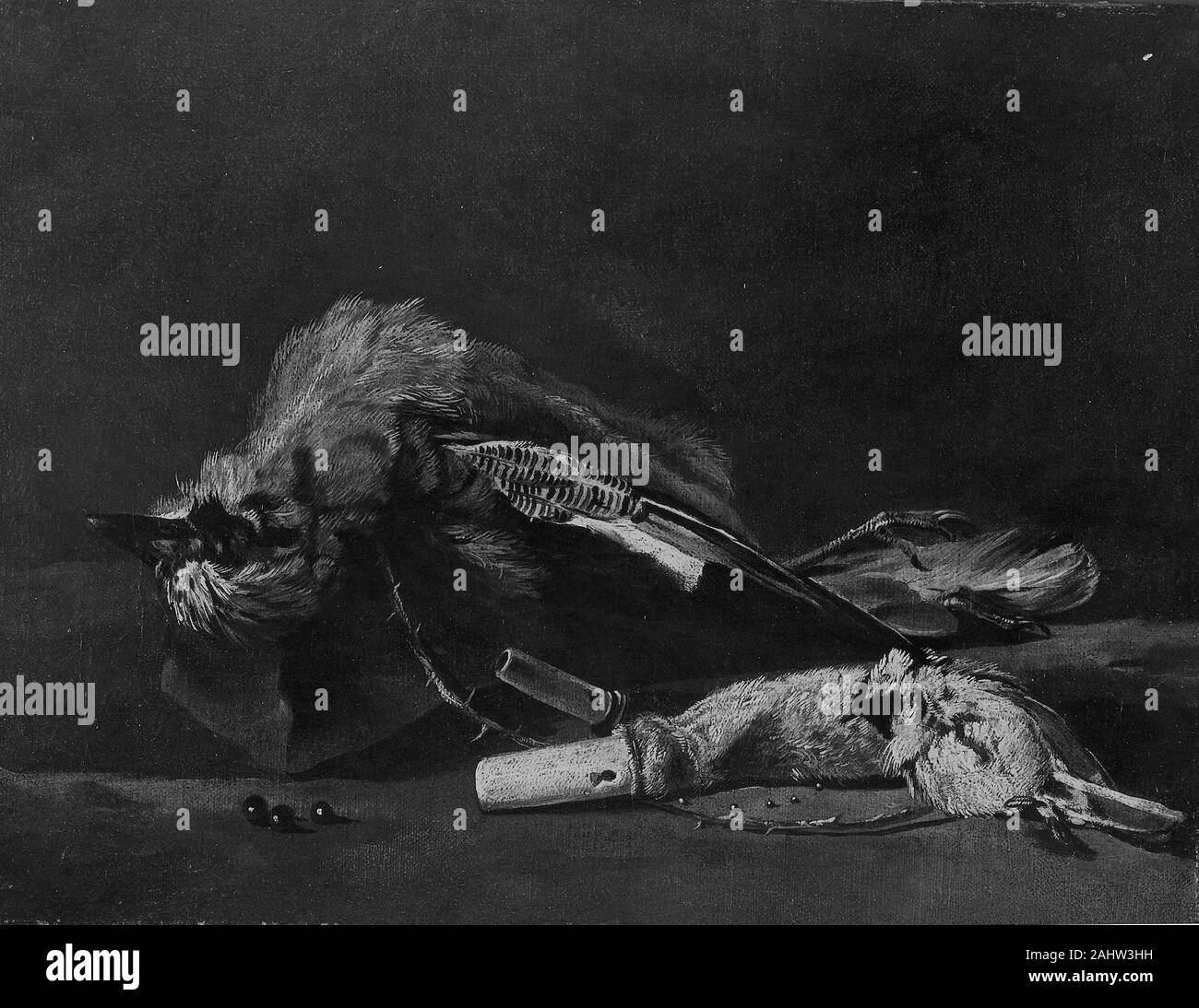 Pieter Boel. Gli uccelli morti e tiro sacchetti. 1645-1655. Le Fiandre. Olio su tela Foto Stock Pieter Boel. Gli uccelli morti e tiro sacchetti. 1645-1655. Le Fiandre. Olio su tela Foto Stock