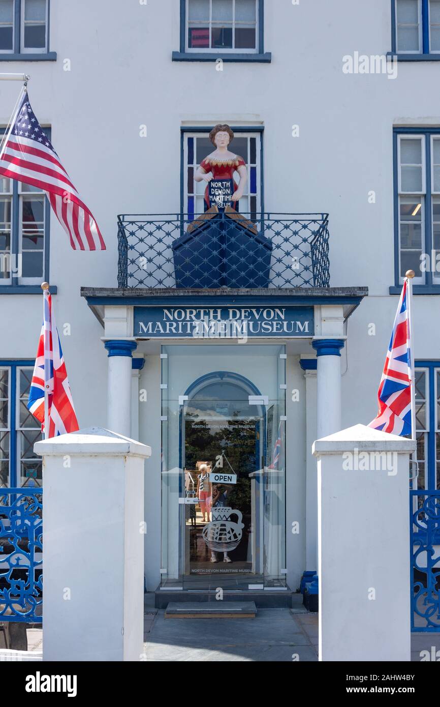 Ingresso al North Devon Maritime Museum, Odun Road, Appledore, Devon, Inghilterra, Regno Unito Foto Stock